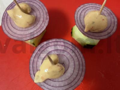 Užkandžių kanapės su skamorca sūriu Žingsnis 6