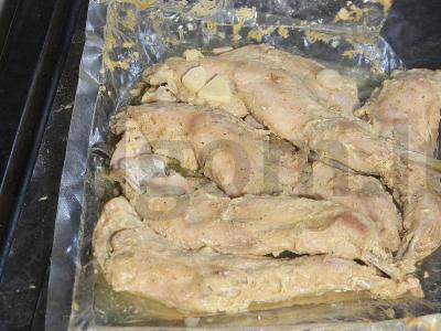 Kailinis triušis žirnių troškinyje su daržovėmis Žingsnis 9