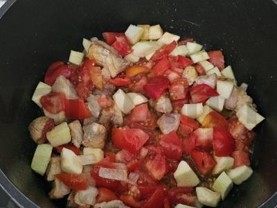 Mėsos lagmanas su daržovėmis Žingsnis 3