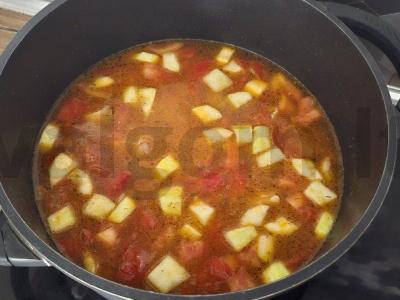 Mėsos lagmanas su daržovėmis Žingsnis 5