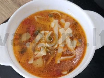 Mėsos lagmanas su daržovėmis Žingsnis 9