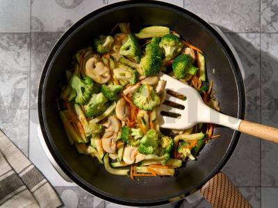 Soba su brokoliais ir grybais Žingsnis 5