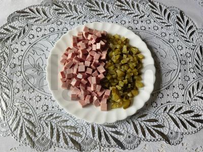 Olivjė su keptais daržovėmis ir putpelių kiaušiniais Žingsnis 4