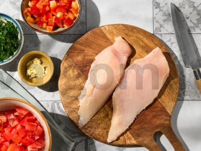 Grietinėlės sriuba su vištiena ir makaronais Žingsnis 1