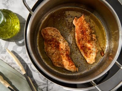 Grietinėlės sriuba su vištiena ir makaronais Žingsnis 2