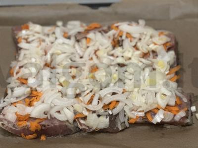 Karšis orkaitėje po daržovių kepure Žingsnis 5