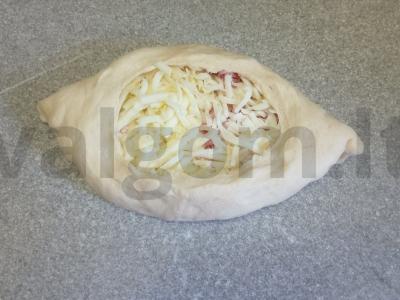 Hachapuri po-adžarski su bekonu Žingsnis 4