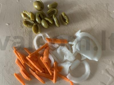 Jauni bulvės su daržovėmis orkaitėje Žingsnis 2