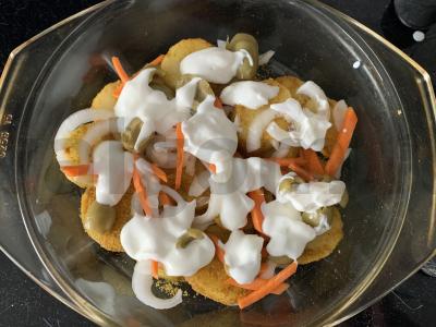 Jauni bulvės su daržovėmis orkaitėje Žingsnis 5