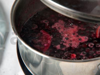 Šaldytų mėlynių kompotas Žingsnis 4