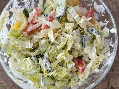 Keptas steikas su barbekiu padažu ir daržovių salotu Žingsnis 9