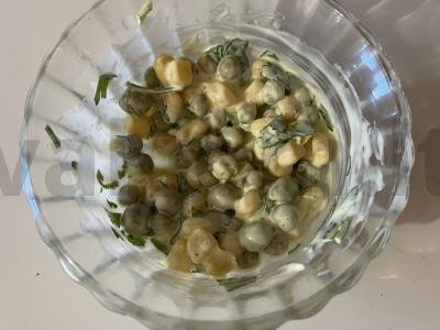 Greitas daržovių salotas užkandžiui pagrindine nuotrauka