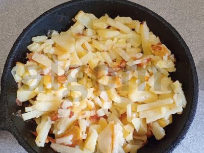 Keptas bulves su voveraitėmis ir jalapeño pipirais Žingsnis 6