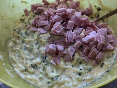 Cukinijų blynai su kumpiu Žingsnis 7