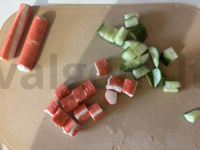 Onigiri su krabų įdaru per 10 minučių Žingsnis 2