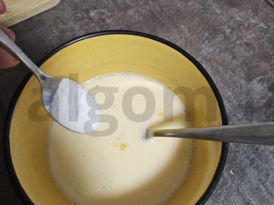 Oro omletas su auksine plutele Žingsnis 3