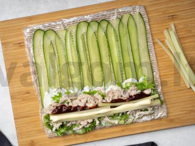 Agurkų ritinėliai Žingsnis 5