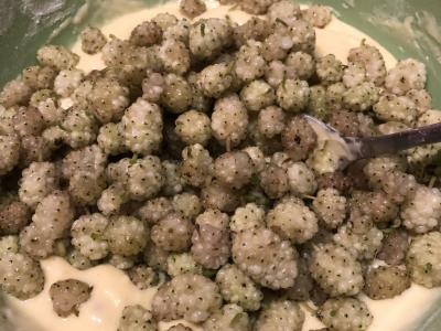 Baltojo šilkmedžio pyragas Žingsnis 8