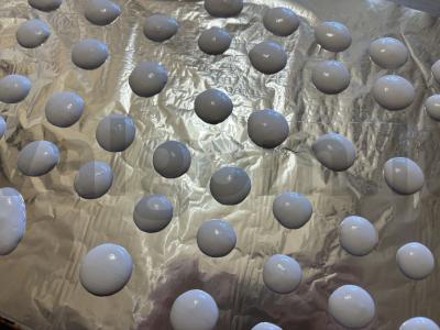 Kiaušinių sausainiai su kokosų drožlėmis Žingsnis 8