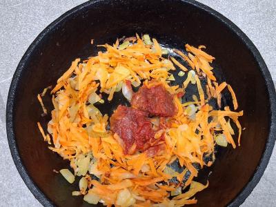 Sūrusis sriuba ant ančių sultinio Žingsnis 4