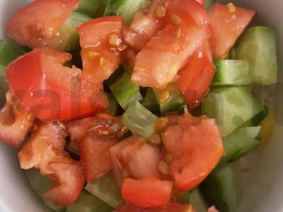 Salotas „Rudens“ su rūkytu sūriu Žingsnis 4