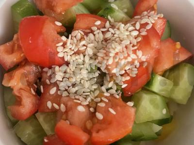 Salotas „Rudens“ su rūkytu sūriu Žingsnis 5