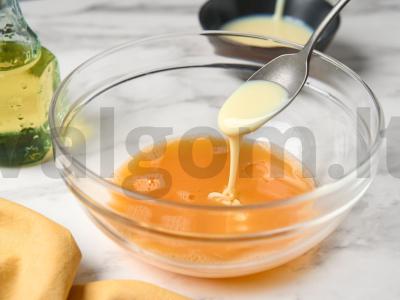 Blynai su kondensuotu pienu Žingsnis 2