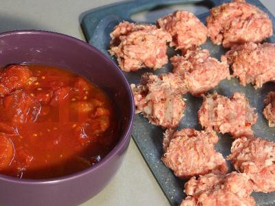 Koldūnai pomidorų padaže su suluguni ir ciabatta Žingsnis 3