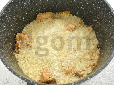 Kumpio plovas su pomidorų pasta Žingsnis 5