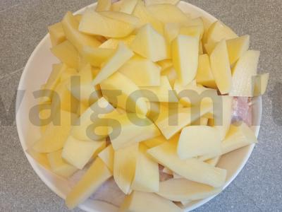 Vištiena, kepta su bulvėmis grietinės padaže Žingsnis 3