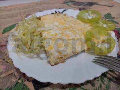 Makaronų pyragas su sūriu per 20 minučių Žingsnis 4