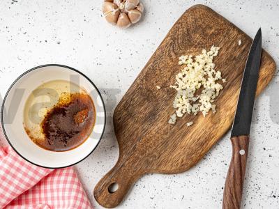 Vištiena tabaka oro grilyje Žingsnis 3