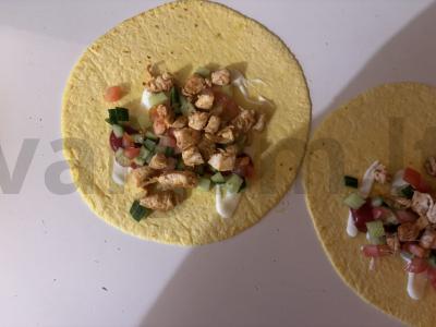 PP šašlykas tortilijoje Žingsnis 7