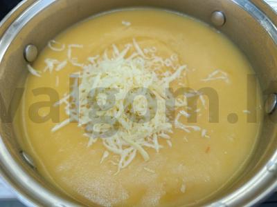 Daržovių kreminė sriuba su sūriu Žingsnis 6