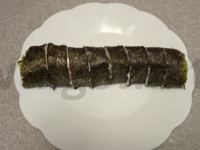 Rulonai su krevetėmis ir krabų lazdelėmis Žingsnis 8