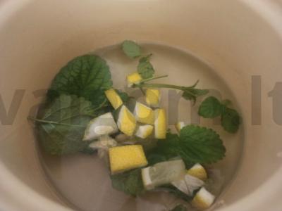 Gaivus gėrimas su aviečių džemu Žingsnis 2