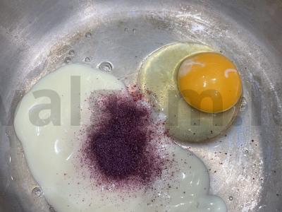 Desertas su braškių uogiene ir kondensuotu pienu Žingsnis 2