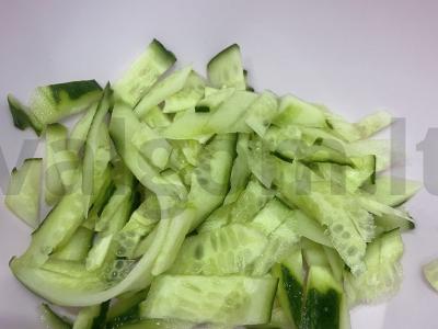 Švelnus salotas su Pekino kopūstu Žingsnis 1