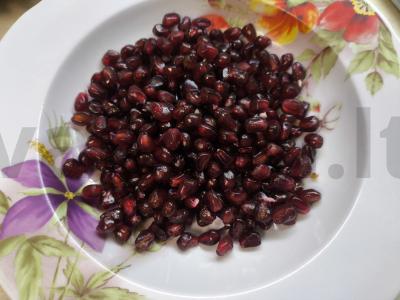 Salotos su granatais ir jautiena vakarienei Žingsnis 2