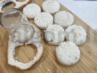 Šventiniai kanapė su dešra Žingsnis 1