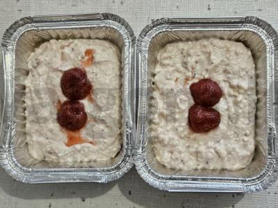 Švelni varškės suflė apkepas su braškėmis Žingsnis 3