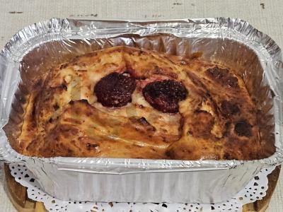 Švelni varškės suflė apkepas su braškėmis pagrindine nuotrauka