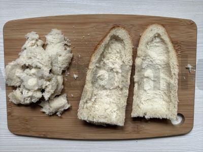 Bagetė su pomidorais ir mėsos kukuliais orkaitėje Žingsnis 3