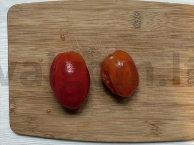 Bagetė su pomidorais ir mėsos kukuliais orkaitėje Žingsnis 8