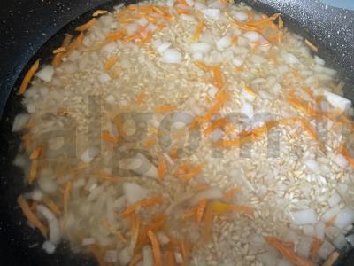 Rudieji ryžiai su daržovėmis per 25 minutes Žingsnis 5