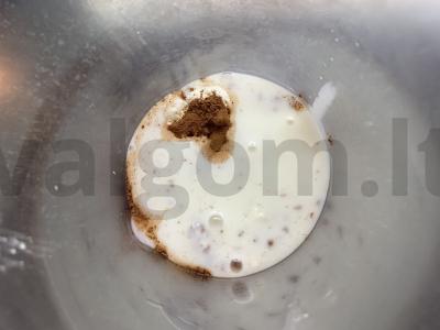 Varškės kokteilis su kefyru, kakava ir šokoladu Žingsnis 2