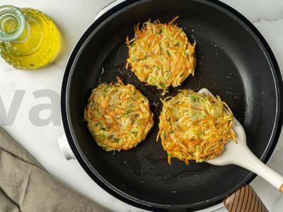 Morkų-cukinijų blynai Žingsnis 4