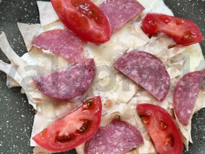 Skaniausias pusryčių patiekalas iš lavašo, kiaušinių ir sūrio Žingsnis 5