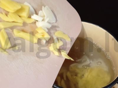 Sriuba su makaronais iš silkės pomidorų padaže Žingsnis 5