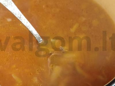 Sriuba su makaronais iš silkės pomidorų padaže Žingsnis 9